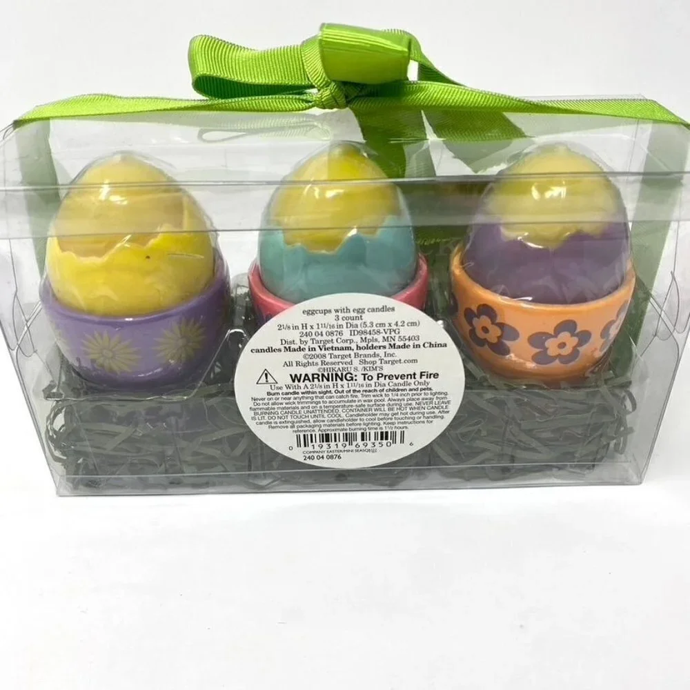 Target Easter Egg Cups Egg Chicks Candle Gift Set